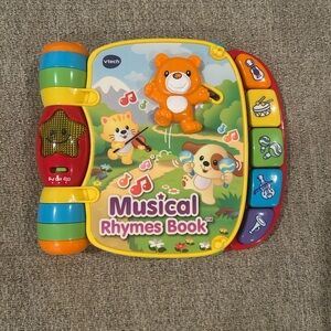 Musical Rhymes Book - Bright Yellow Interactive Learning Toy